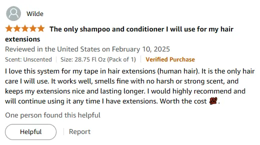 I Love This Shampoo for My Tape-In Extensions' Longevity