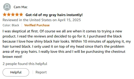 My Gray Hair Turned Black Fast with This Shampoo