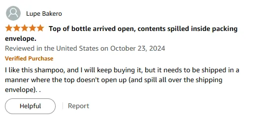 My Shampoo Review: Love It But Fix Shipping Packaging