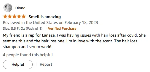 My Lanaza Hair Loss Shampoo Review: Scent and Results After Covid