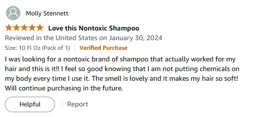 My Nontoxic Shampoo for Soft Hair and Lovely Smell
