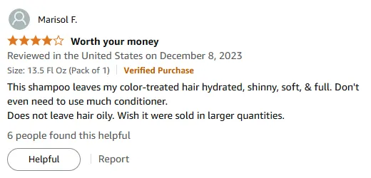 My Color-Treated Hair Feels Hydrated and Shiny