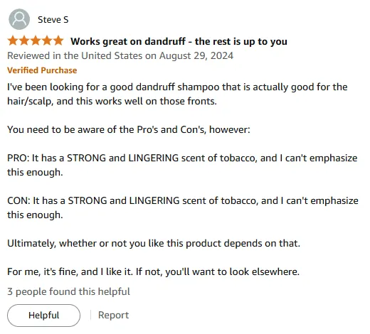 I Swear By This Tobacco-Scented Dandruff Shampoo for Scalp Health