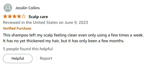 My Scalp Feels Clean with Minimal Weekly Shampoo Use