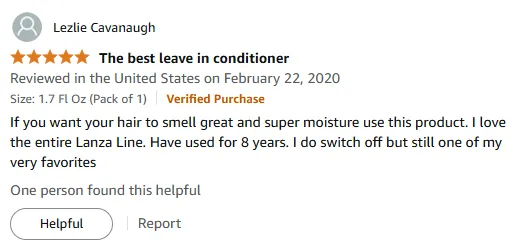 I Love Lanza Shampoo for Great Scent and Moisture