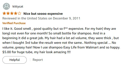 My Shampoo Review: Great Smell But Left Hair Greasy