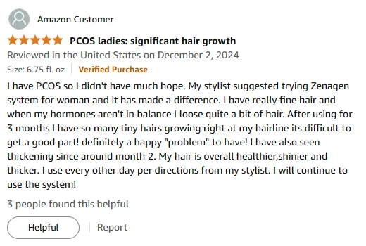 My Zenagen Shampoo Success Against PCOS Hair Loss