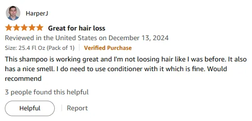 My Shampoo Stops Hair Loss with Great Smell