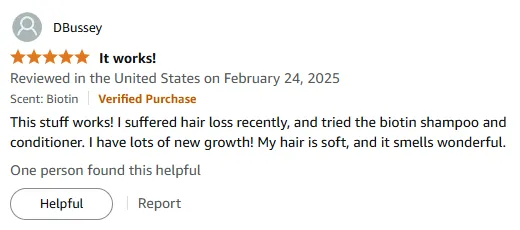 I Beat Hair Loss with Biotin Shampoo and New Growth