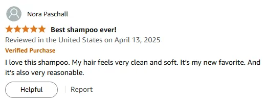 I Love This Shampoo for Clean and Soft Hair
