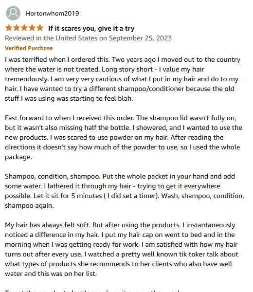 My Hair Feels Softer with Color-Safe Shampoo