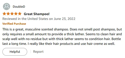 My Favorite Masculine Scented Shampoo for Thick Lather