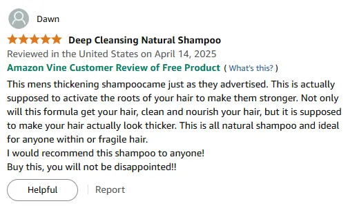 My Thickening Shampoo Strengthens Thin Hair Naturally