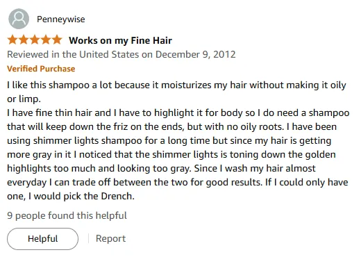 I Love How Drench Shampoo Moisturizes Fine Hair Without Oiliness