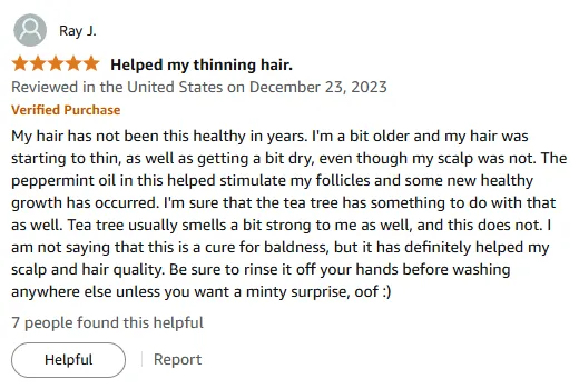 I Revived My Thinning Hair with Peppermint Shampoo