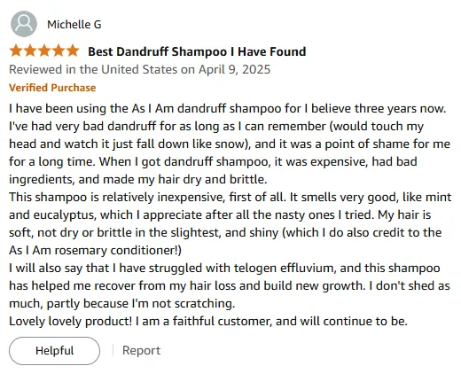 My As I Am Shampoo Review for Dandruff Relief