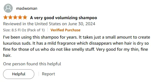 My Shampoo for Thin Hair with Gentle Fragrance