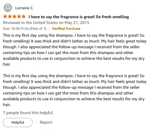 My Fresh Smelling Shampoo Review for Dry Hair