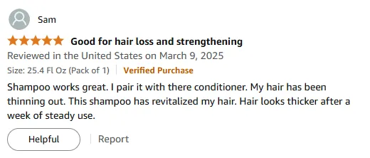 My Thinning Hair Revitalized and Thicker with Shampoo
