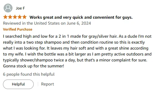 My Top 2-in-1 Shampoo for Gray Hair Shine