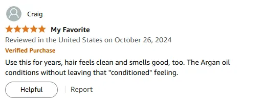 My Shampoo Review: Clean Hair with Argan Oil