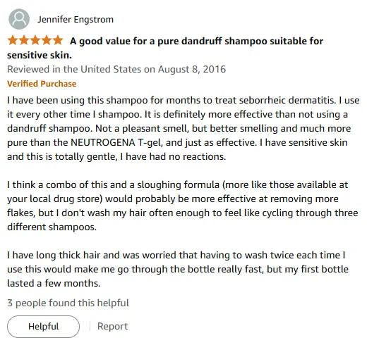 My Gentle Shampoo for Seborrheic Dermatitis Relief