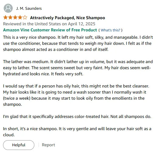 My Hair Feels Soft and Silky with This Shampoo