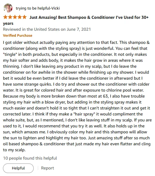 My Hair Growth Shampoo for Soft, Voluminous Hair