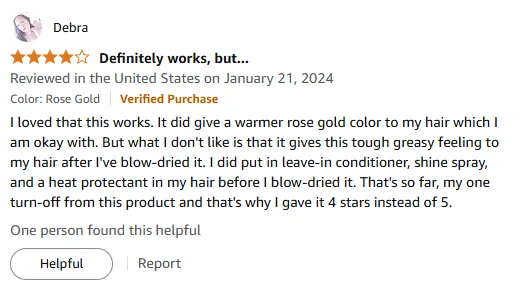 My Shampoo Review: Rose Gold Color but Greasy Feel