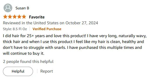 I Love This Shampoo for Clean, Healthy Snarl-Free Hair