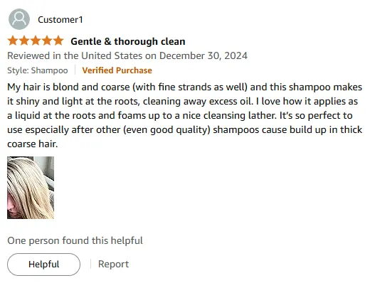 My Shiny Coarse Hair Secret with Oil-Control Shampoo