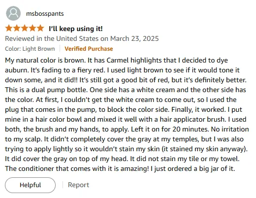 My Light Brown Dye Success: Toning Red Hair & Covering Gray