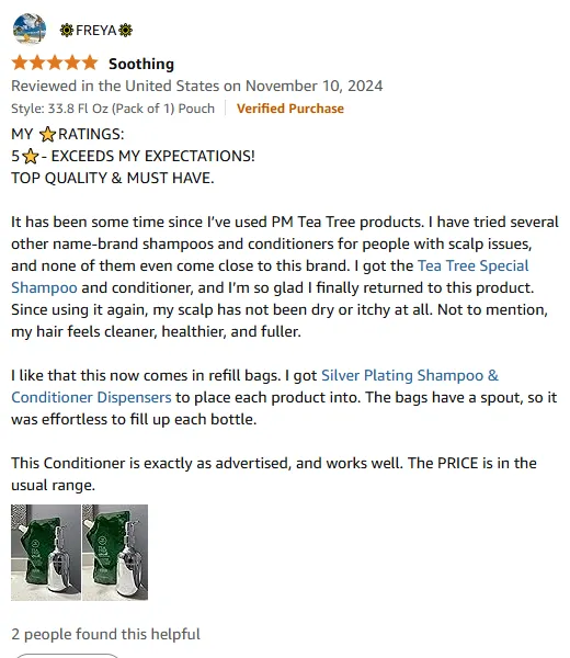 I Cured My Itchy Scalp with PM Tea Tree Shampoo