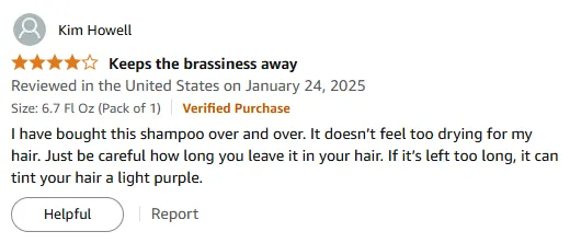 I Love This Non-Drying Purple Shampoo for Hair