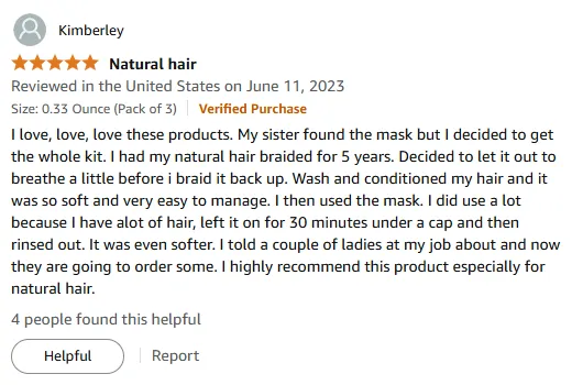 I Love This Shampoo for Soft Natural Hair Care