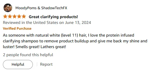 My Protein Shampoo for Shiny White Hair