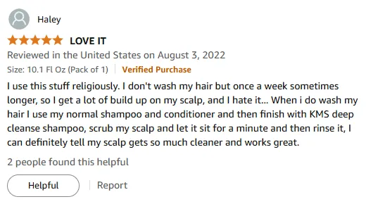 My KMS Deep Cleanse Shampoo Review for Scalp Buildup