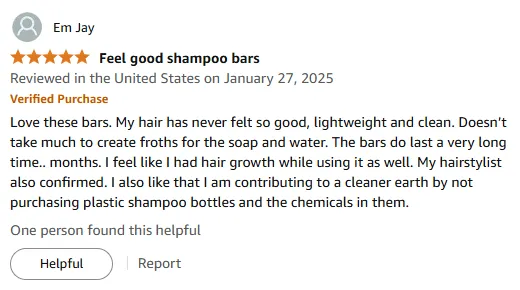 My Shampoo Bar Review: Hair Growth and Clean Feel