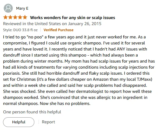 I Cured My Dandruff with Organic Shampoo