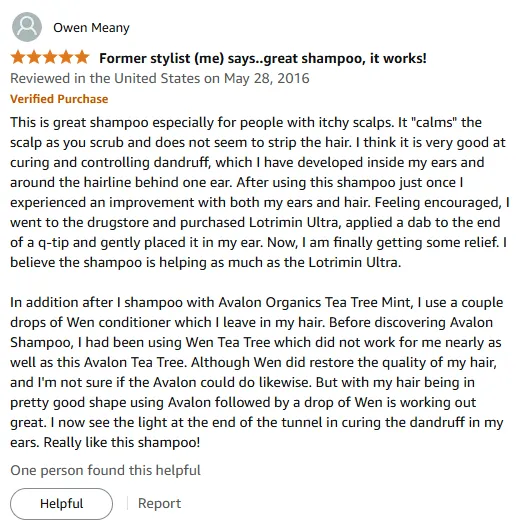 I Found Relief with Avalon Tea Tree Shampoo