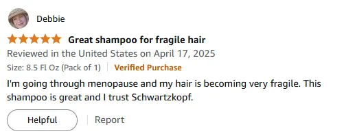 My Schwartzkopf Shampoo Review for Menopause Fragile Hair