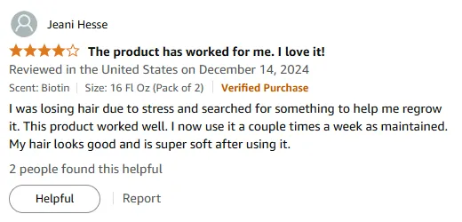 I Beat Stress Hair Loss for Soft Hair