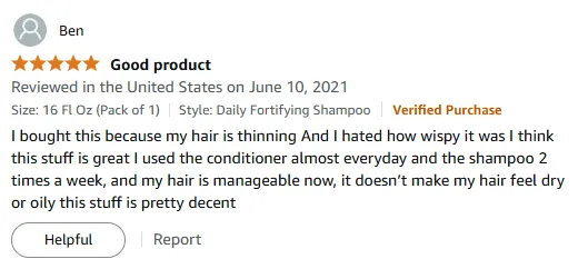 My Thinning Hair is Manageable with This Shampoo