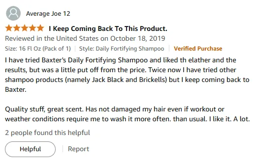 Why I Always Return to Baxter's Shampoo for Healthy Hair
