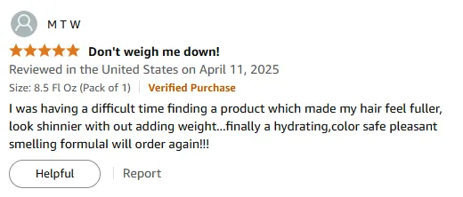 My Shampoo for Fuller, Shinier Hair Without Weight