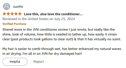 My JVN Shampoo Review: Shine and Volume for Damaged Hair