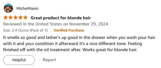 My Blonde Hair Loves This Fragrant Shampoo