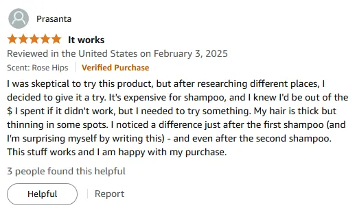 My Fast Results with Thinning Hair Shampoo