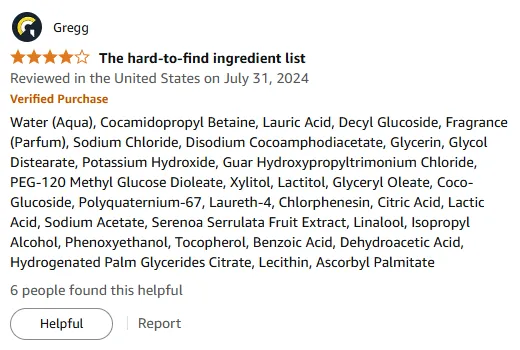 I Love This Shampoo for Gentle Cleansing and Shine