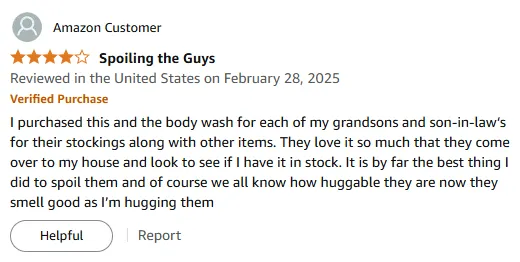 I Love This Shampoo for Amazing Smell and Hugs